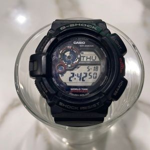 G Shock Mudman Edition, Twin Sensor, solar, with compass mode Black Watch